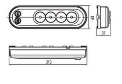 LED-Innenleuchte mit Schalter