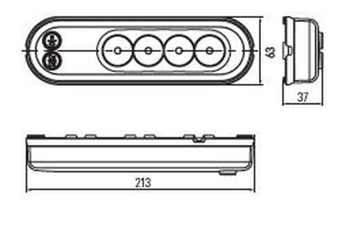 LED-Innenleuchte mit Schalter