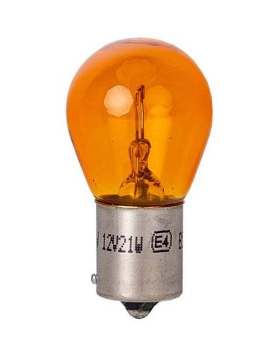 M-Tech Bau15s 12v/21w Py21w Lâmpada âmbar - Pacote com 10 unidades