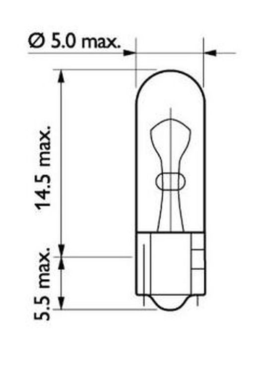 Lampada Philips 24v 1.2w - Confezione da 10 unità