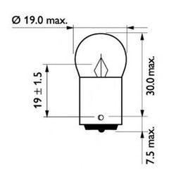 Lámpara Philips 24v Masterduty Camión - Pack De 10 Unidades