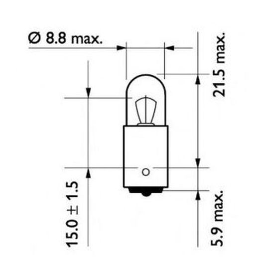 Lampara Philips Ba9s 24v 4w - Pack De 10 Unidades