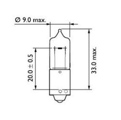 Lámpara Philips H21 Halógena 12v 21w, H21w - Pack De 10 Unidades