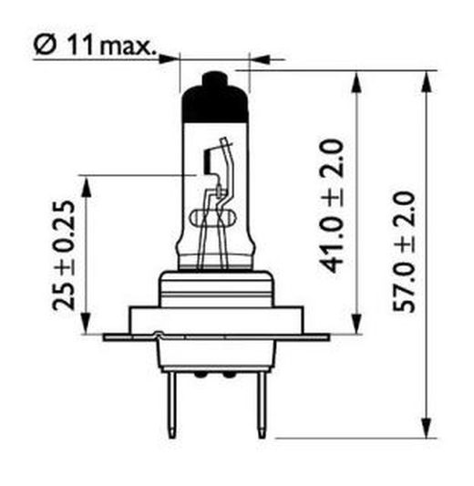 Philips H7 24V 70W PX26D 13 Lampe