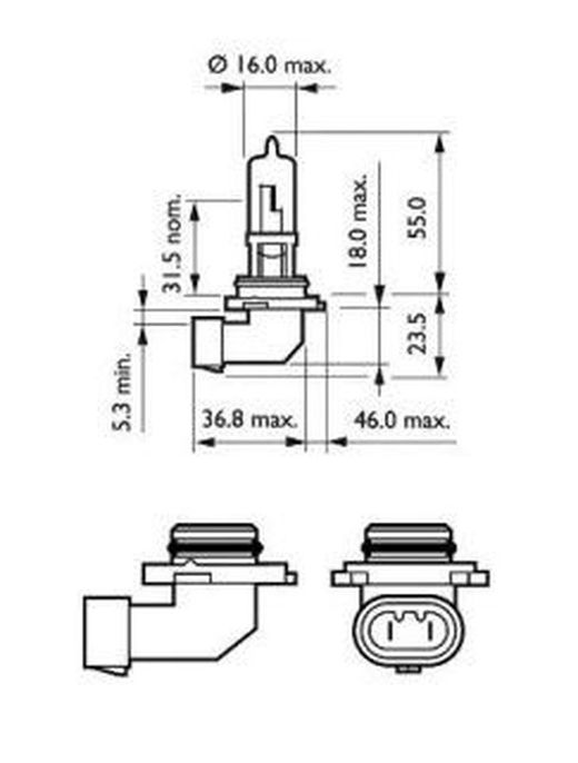 Lámpara Philips Hb3 12v 60w P20d Vision