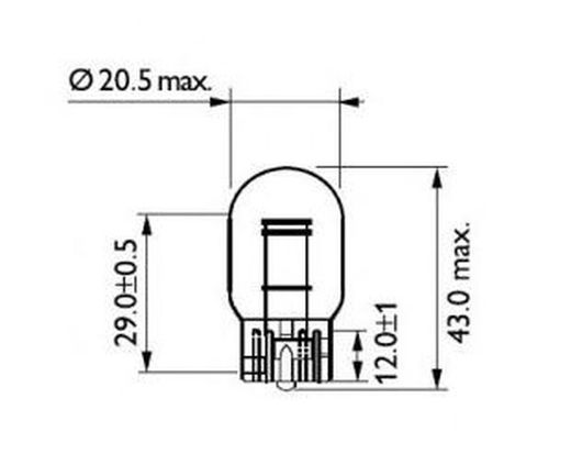 Philips W21/5W 12V Lampe - 10er-Packung