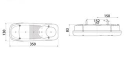LC5 Universal-Links-/Rechts-Leuchte ohne Kennzeichenbeleuchtung