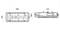 LC8 mercedes vw à droite. sans éclairage de plaque d'immatriculation