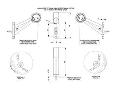Luces De Gálibo De Contorno Blanco - Rojo Derecha