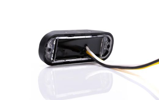 Gelbe Warnblitzleuchte mit 3 LEDs und R65-Zulassung FT-210LED - Fristom