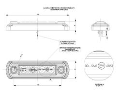 Seitenmarkierungsleuchte in Gelb
