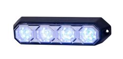 Blaue LED-Warnleuchte mit 4 Blinkmustern