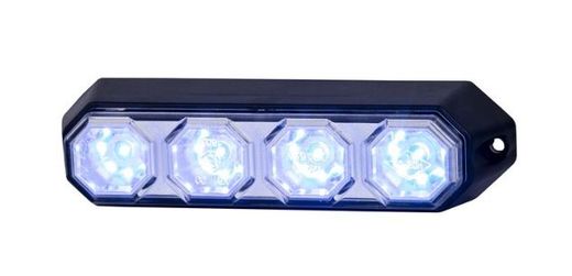 Luz de advertencia led azul con 4 patrones de parpadeo