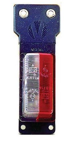 Weiß/rote Begrenzungsleuchte mit C5W-Glühbirne