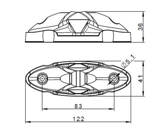 3-farbige LED-Seitenmarkierungsleuchte
