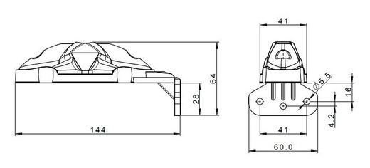 3-farbige LED-Seitenmarkierungsleuchte