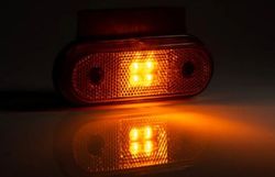 Gelbe LED-Positionsleuchte mit QS150-Anschluss