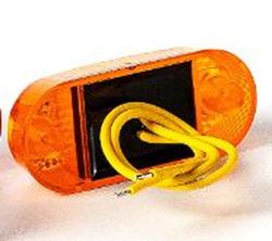 Gelbe LED-Positionsleuchte mit zwei Schraublöchern