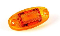 Gelbe LED-Positionsleuchte mit zwei Schraublöchern