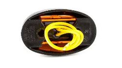 Gelbe LED-Positionsleuchte mit zwei Schraublöchern