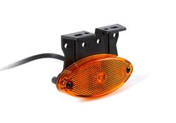 Feu de gabarit à LED ambre avec support d'angle, réflecteur et connecteur QS150