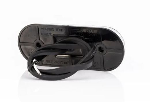 Luz De Gálibo LED Ambar Con Soporte Angular Y Conector Qs150