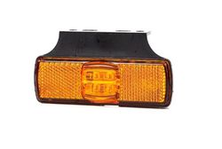 Gelbe LED-Positionsleuchte mit Halterung und Kabel