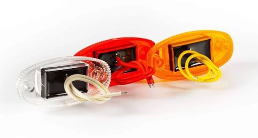 Weiße LED-Positionsleuchte mit zwei Schraublöchern