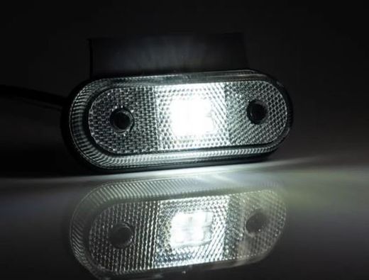 Luz De Gálibo LED Blanco Con Soporte Angular Y Cable