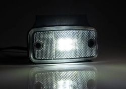 Luz De Gálibo LED Blanco Con Soporte Angular Y Cable