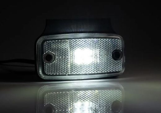 Luz De Gálibo LED Blanco Con Soporte Angular Y Cable