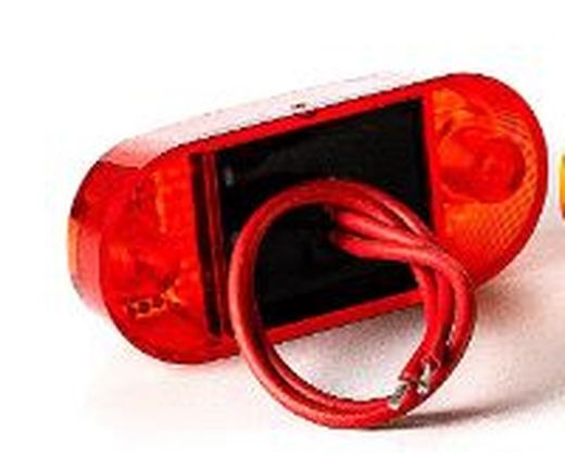 Rote LED-Positionsleuchte mit zwei Schraublöchern