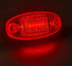 Rote LED-Positionsleuchte mit zwei Schraublöchern