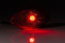 Rote LED-Begrenzungsleuchte mit Reflektor