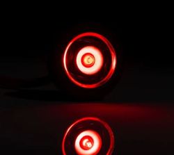Eingelassene runde rote LED-Positionsleuchte