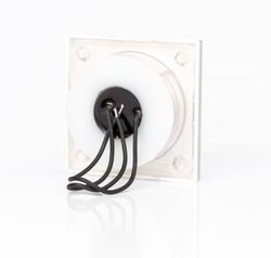 Éclairage intérieur blanc à 4 LED avec cadre carré en aluminium interchangeable
