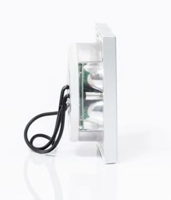 Weiße 4-LED-Innenleuchte mit austauschbarem weißen quadratischen Rahmen