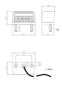 Luz De Matrícula Led