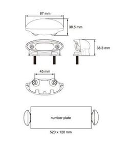 Luz De Matrícula LED