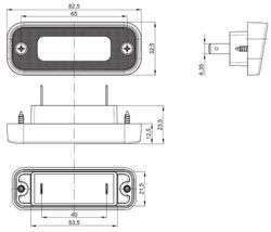 Versenkte LED-Kennzeichenbeleuchtung