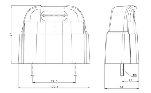 Universelle LED-Kennzeichenleuchte FT-261LED - Fristom