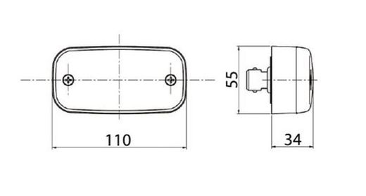 Luz De Posición Delantera Blanca