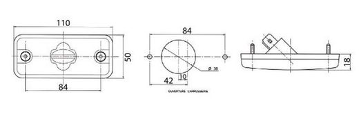 Luz De Posición Delantera Blanca