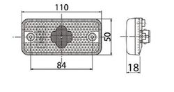 Luz De Posición Delantera LED Blanca 24v