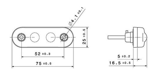 Luz De Posición Delantera LED Blanca 24v