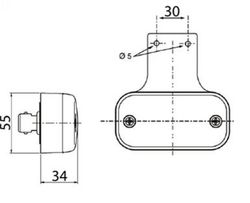 Luz De Posición Lateral Ámbar