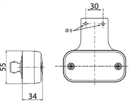 Luz De Posición Lateral Ámbar