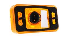 Seitenmarkierungsleuchte in Gelb mit Glühbirne