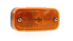 Gelbe Seitenmarkierungsleuchte mit Glühbirnen