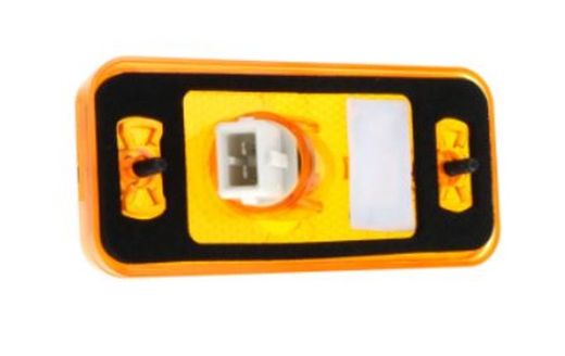 Luce di posizione laterale con lampadine color ambra